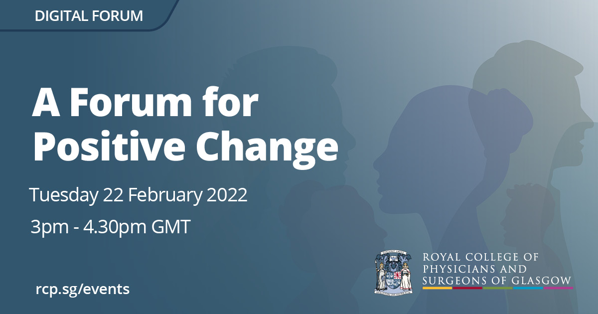 You can hear about our work towards inclusivity at our upcoming online forum. During this you can share your own experiences and insights to inform future College policy to work towards inclusivity. Register for this here: community.rcpsg.ac.uk/event/view/a-f…

<a href="/RCPSGLoganP/">Logan Parr</a> <a href="/RCPSGSarahO/">Sarah O’Connell</a>