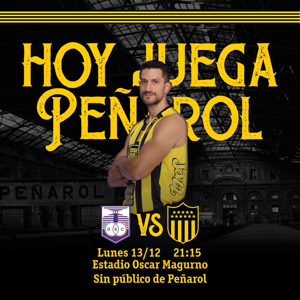 ¡Hoy juega el carbonero! 💛🖤

🆚 Defensor Sporting
📅 Lunes 13/12
🕘 21:15
📍Estadio Oscar Magurno
⚠️ Sin público visitante
📺 Televisa VTV Plus