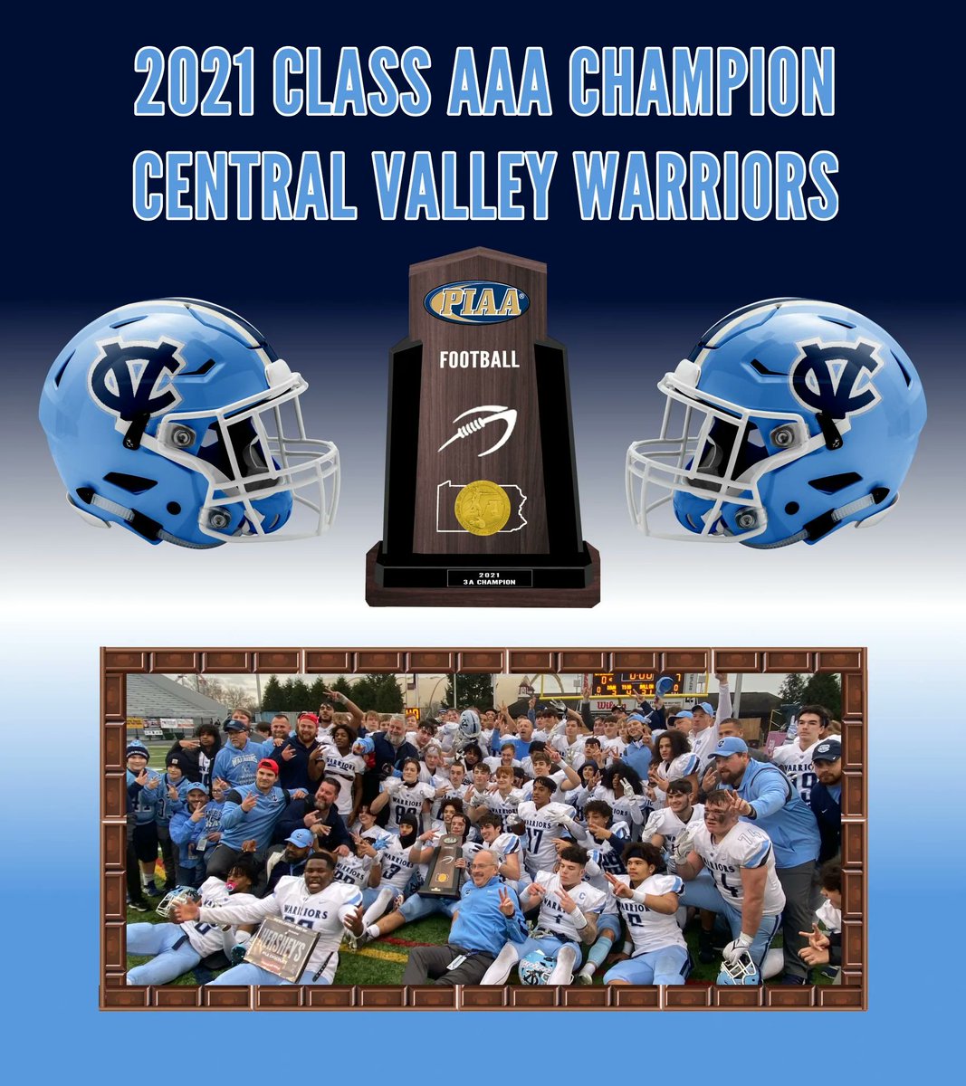 CentralValleySD's tweet photo. Central Valley Warriors the 2021 Varsity Football 3A State Champions - https://t.co/Ns0XhBVOAl https://t.co/9DCg5NWSNH