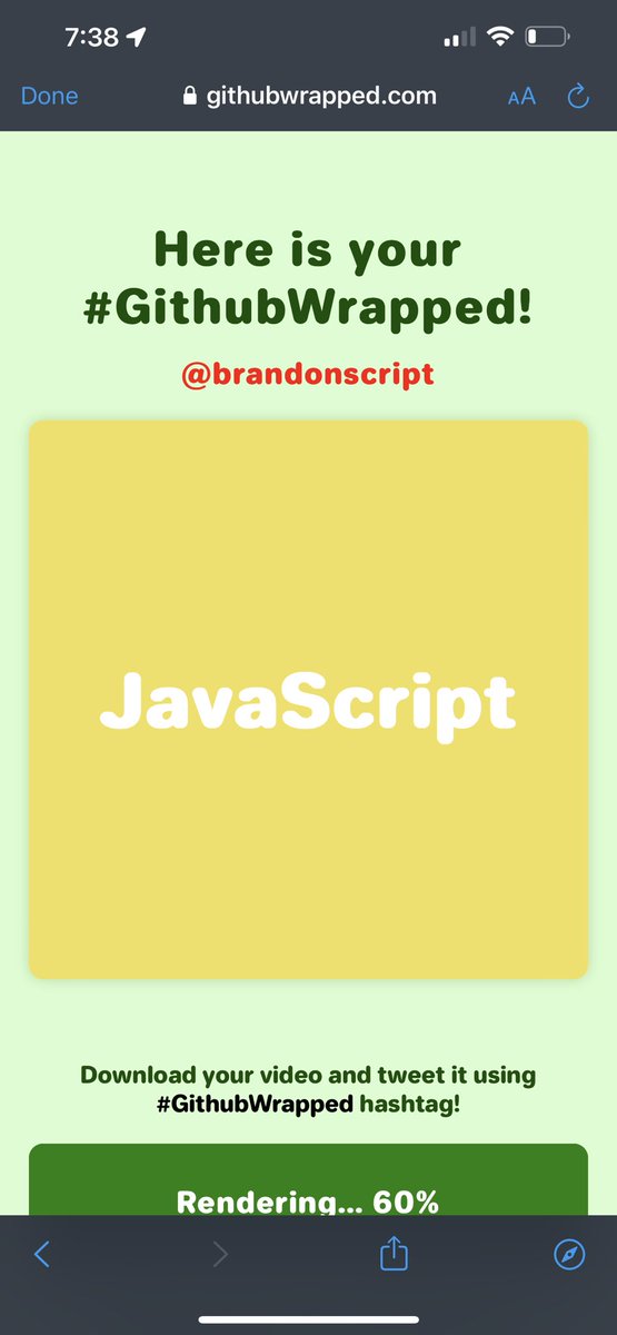 brandonscript's tweet image. #GitHubWrapped