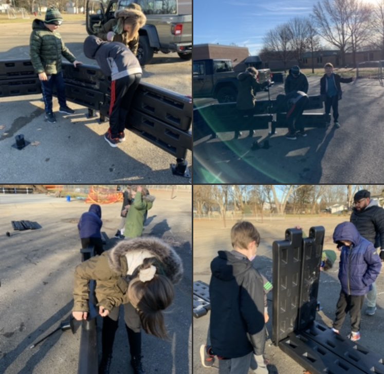 WoernerEmerson's tweet photo. 5th Grade EPP: This morning we started to build the newest addition to the playground! #youngengineers #gagapit #ItsWorthIt https://t.co/7L6mTxrPZp