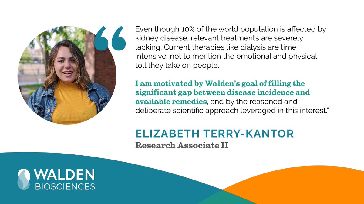 WaldenBio's tweet photo. Meet Elizabeth Terry-Kantor, a Research Associate II at Walden who develops cell-based assays in both our dynamin and suPAR programs to test the efficacy of our compounds and antibodies. https://t.co/xNlz5qU8nN