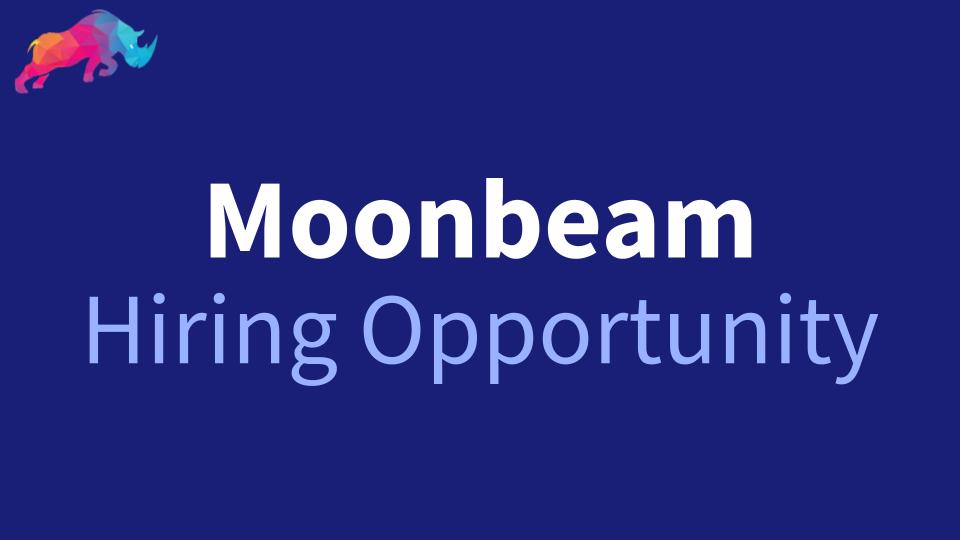 rhinocryptohr's tweet photo. Join in the pre-lunch the @MoonbeamNetwork!
Apply here: https://t.co/ScXUJi3KSg for: 
Ecosystem Marketing
Social Media
Product Lead
Senior Blockchain Engineer (Rust)
Senior DevOps Engineer
#remotejobs #cryptojobs #rhinodaohr #marketing #Hiring #blockchainspace #JobSearch #Crypto https://t.co/lEVS2iKQpG