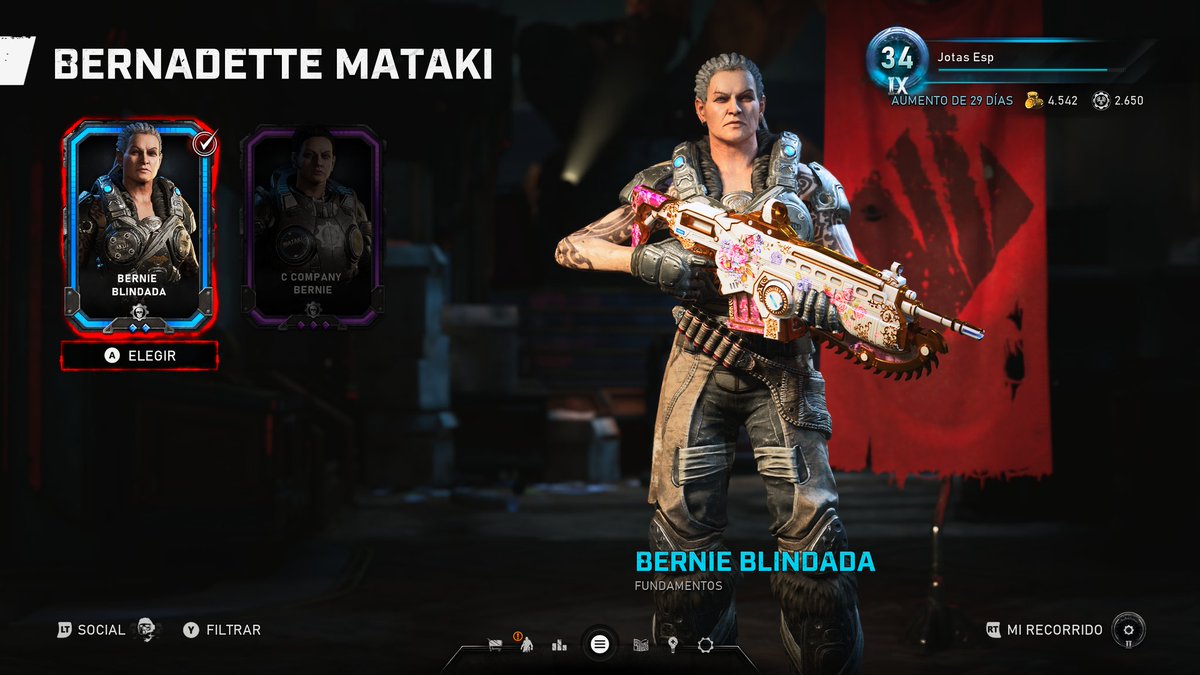 Jotas83's tweet photo. Nuevos desbloqueos T8.
-Bernei Blindada.
-Ketor Vrol.
-Alicia Blindada.
@CoalitionGears #Operation8 #Gears5 @GearsofWar #GearsOfWar #xbox #xboxseriesx @Xbox_Spain @xbox @XboxP3 #gamer https://t.co/NuS7eS6ld2