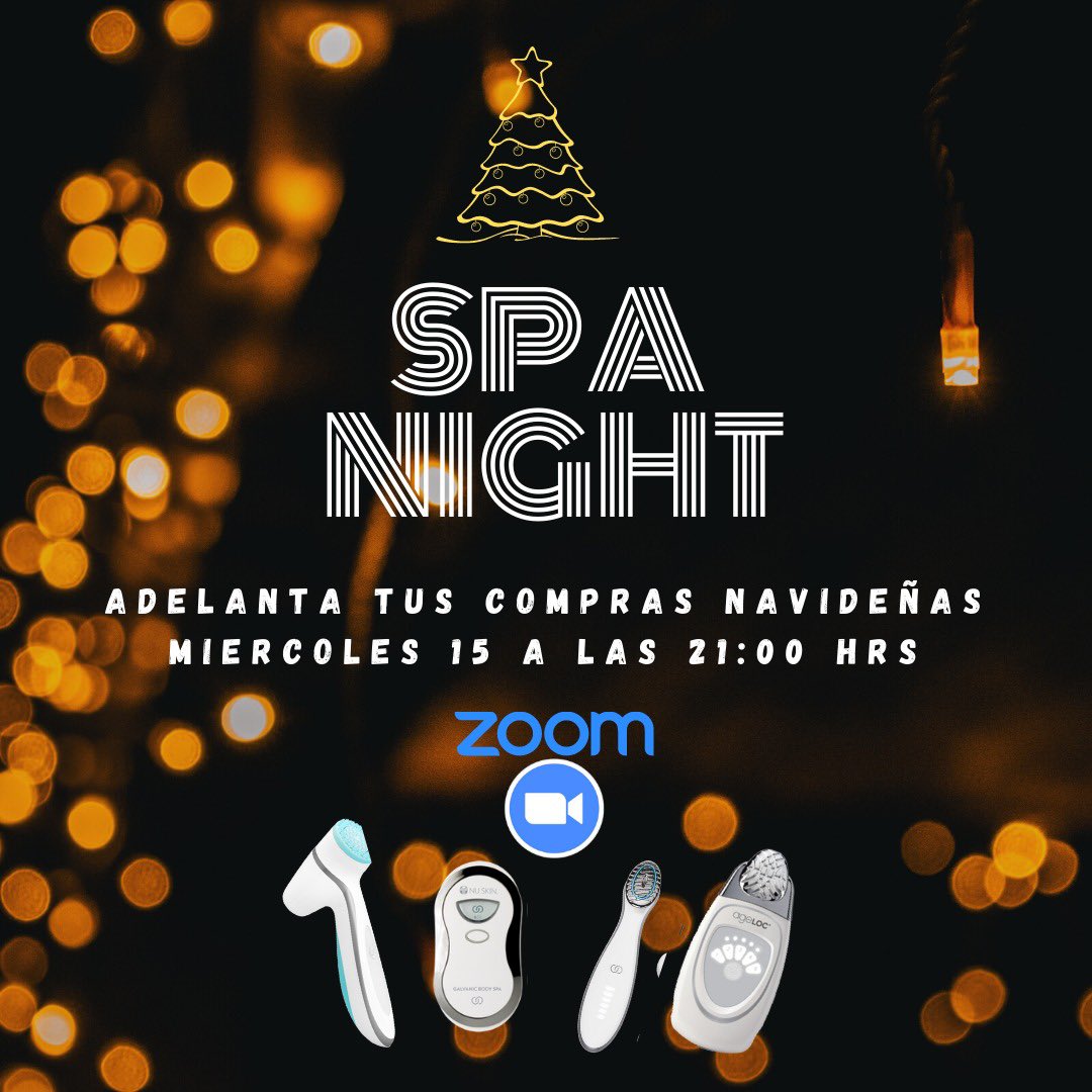 BrbaraCerda3's tweet photo. No te quedes sin ese regalo especial y participa en este Spa Night y obtendrás un 10% de descuento en tu compra 😉 https://t.co/rE59lM25cJ