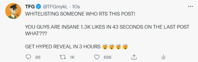 TFGmykL's tweet photo. WE ARE UNSTOPPABLE AND TODAY WE SET THE WORLD ON FIRE!🔥🔥🔥🔥

1K RETWEETS IN 10 SECONDS??? WHO DOES THAT?

#NFT #NFTs #NFTCommunity https://t.co/whGCmnijol