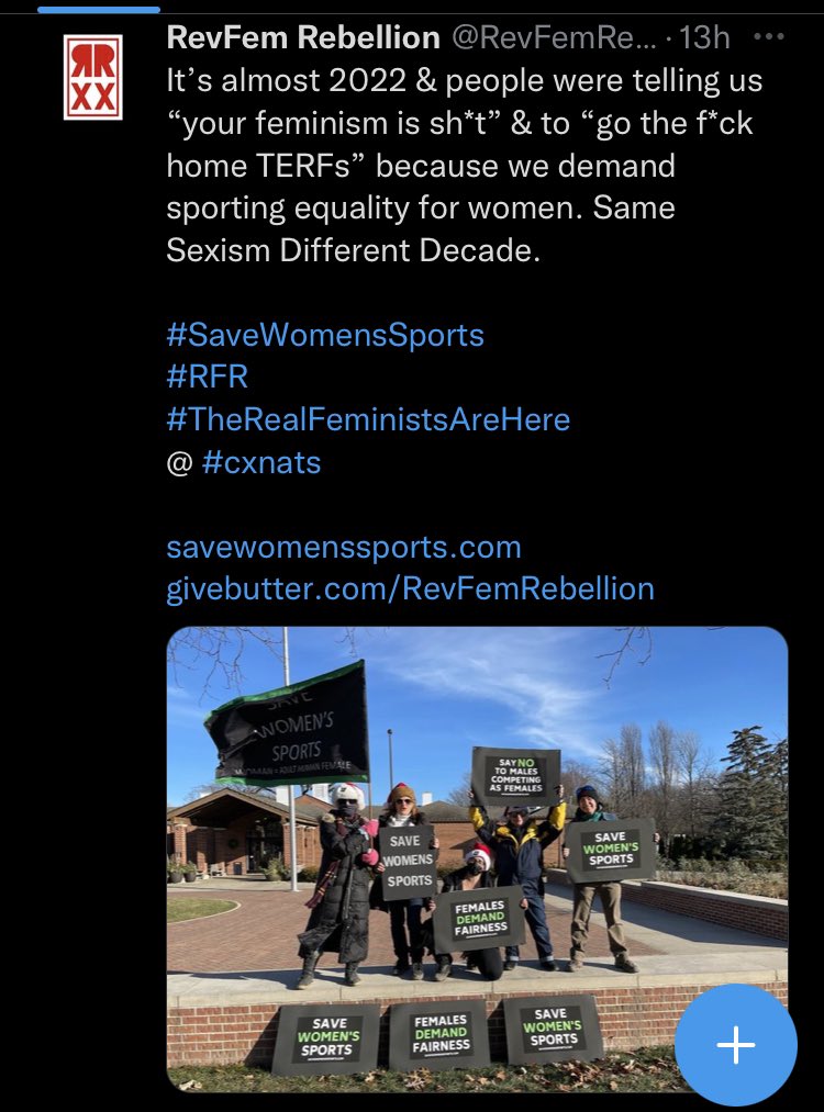 TERFs posting their Ls.

If anyone has previously filed a complaint with USAC or safe sport about this, could they message me please? This has no place in bike racing, good on everyone who told them to fuck off.