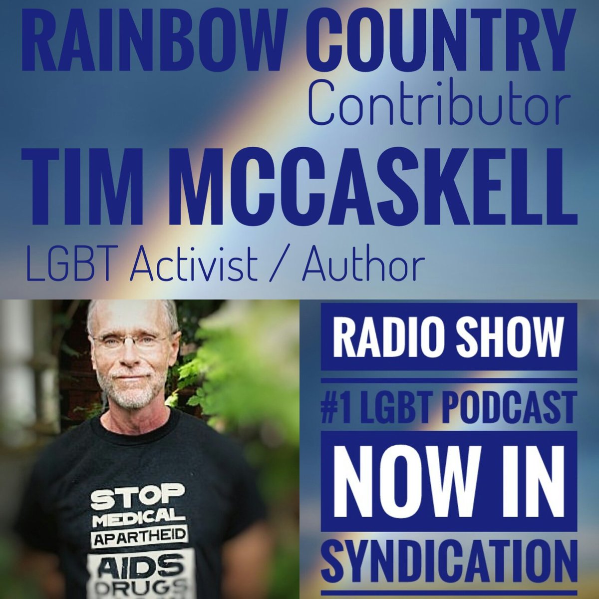 MarkTaraMusic's tweet photo. RainbowCountry🌈
THIS WEEK!
🌈
HR 1
Award Winning Filmmaker
& Entrepreneur #WadooahWali
Talks #LGBT film & MORE!
@dubya2
🌈
Rainbow Country Contributor
#TimMcCaskell talks #LGBT Spousal Benefits
🌈
HR 2 #Music
@bettiforde @VolleyPaul @emmet_michael
@AnnaaSoleseis @AngelBaribeau https://t.co/wzxkQKlSIF