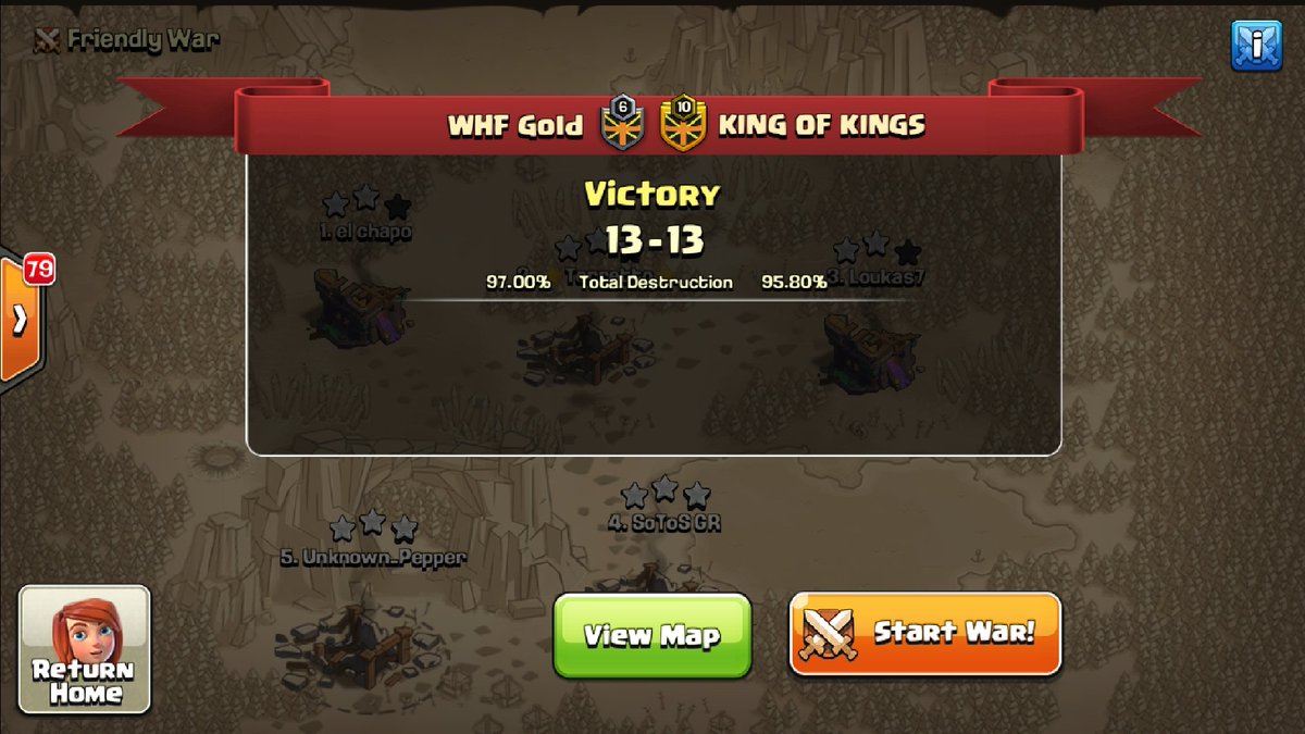 WHFGold (@whf_gold) on Twitter photo Win against #KingOfKings at <a href="/EYG_FamilyCoC/">EYG - Evolve Your Game</a> Wild Card...
⭐⭐⭐
<a href="/unknown_pepper/">Unknown_Pepper</a> 
<a href="/SoToS_GR_/">SoToS GR</a> 
@torretto_coc Win against #KingOfKings at <a href="/EYG_FamilyCoC/">EYG - Evolve Your Game</a> Wild Card...
⭐⭐⭐
<a href="/unknown_pepper/">Unknown_Pepper</a> 
<a href="/SoToS_GR_/">SoToS GR</a> 
@torretto_coc