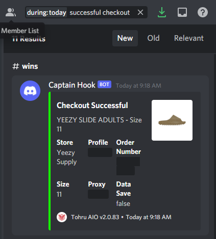 Good day. Hit several unlogged too (likely from <a href="/GaneshBot/">GaneshBot</a> )

Bots: <a href="/TohruAIO_/">Tohru AIO</a> <a href="/VeloxBots/">Velox</a> <a href="/MEKRobotics/">MEKAIO</a> <a href="/GaneshBot/">GaneshBot</a> 
Proxies: @LethalProxies <a href="/ChironProxies/">Chiron Proxies</a> 
Other: <a href="/Jannnounts/">Jannnounts</a> <a href="/joinslashh/">Slash</a> <a href="/HyperKVM/">ZenSix</a> <a href="/hydraservers_/">Hydra Servers</a>