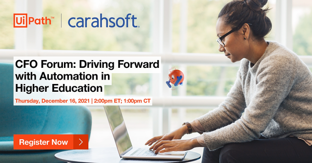 Hinton_sg's tweet photo. Join @UiPath and @Carahsoft to learn how #automation in higher education improves efficiency and drives a better student experience. #RPA https://t.co/okSY6lbccc https://t.co/JZqueD4AhV