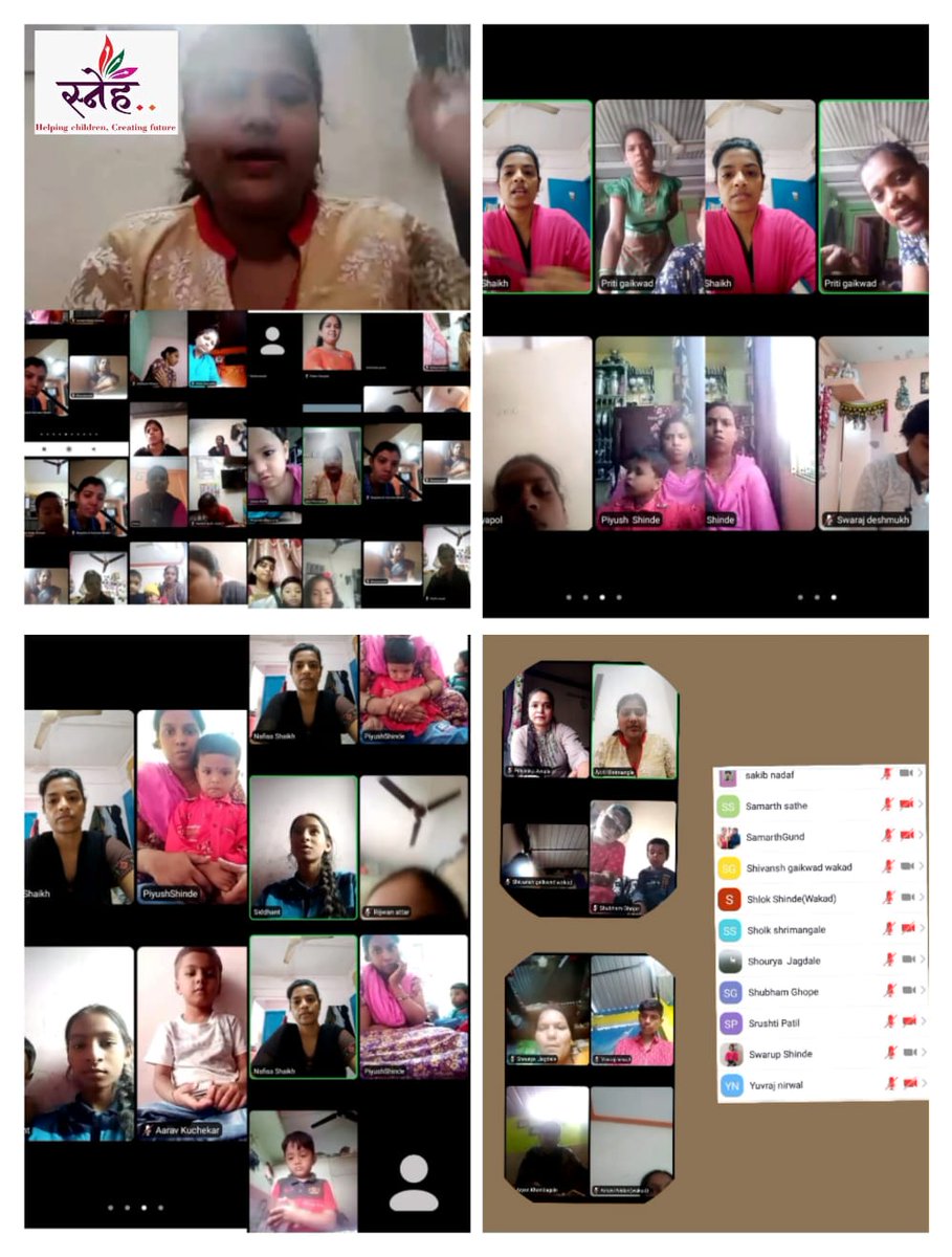 SNEHFoundation's tweet photo. At SNEH Community Preschools, we regularly conduct 'Parent-Teacher Meetings' to discuss students' feedback and syllabus covered during virtual sessions with parents to let them know their child's progress. Here are some glimpses of the same/
#SNEHTeam https://t.co/yK92ahFsp6