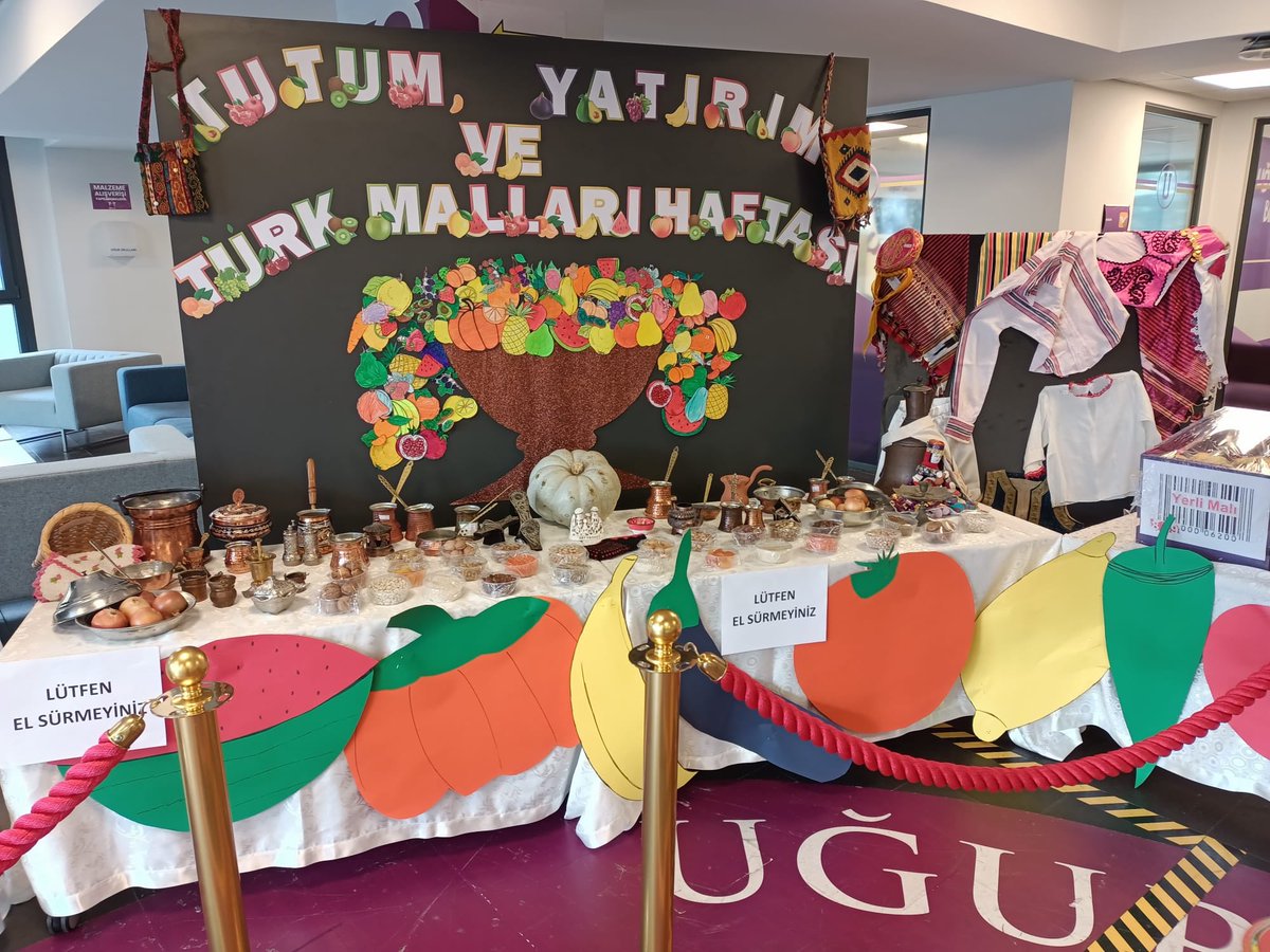 Değerlerimizi korumanın ve yaşatmanın en etkili yollarından biri de yerli malı kullanmaktır.  
Kültürümüze ait ürünleri bir araya getirerek sergimizi oluşturduk 🎈
<a href="/nilcicek/">Nil Çiçek</a> <a href="/ardaergez/">Arda ERGEZ</a>