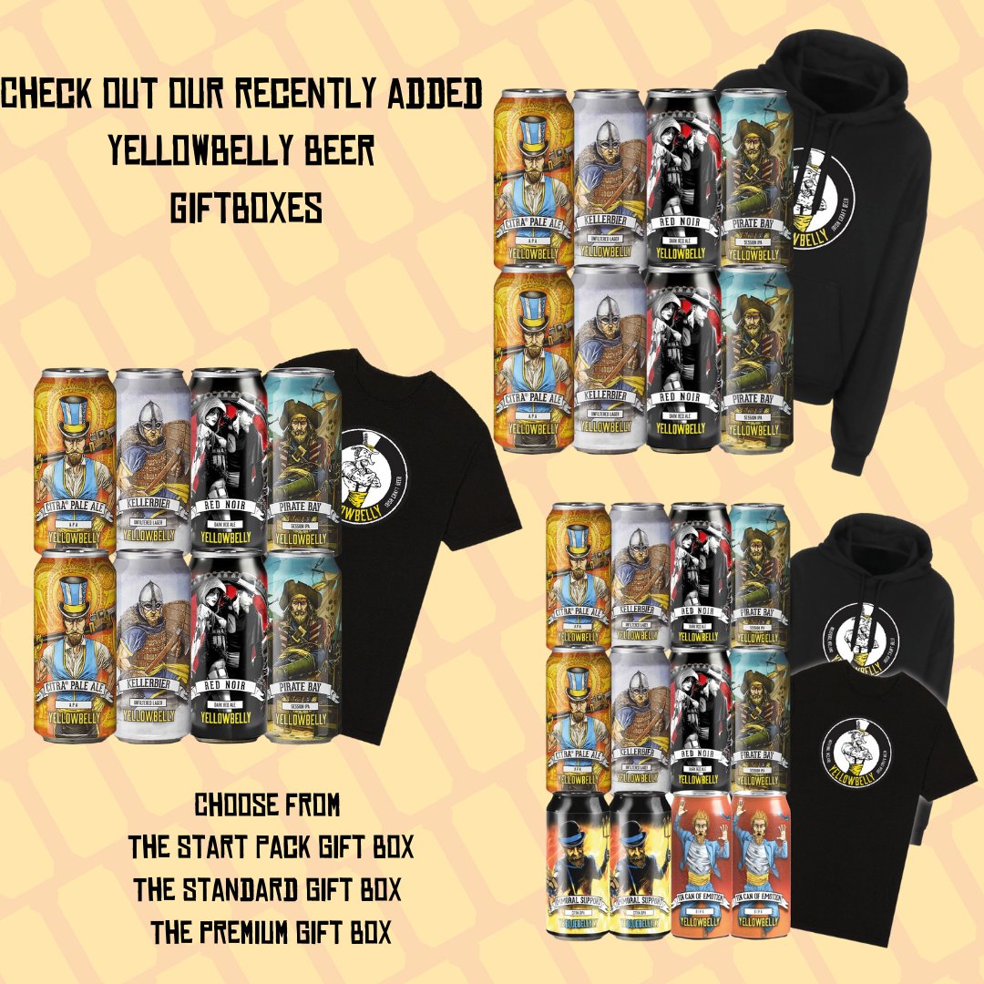 Check out our recently added @yellowbellybeer gift boxes. 
Why not treat yourself or the craft beer fan(s) in your life to a @yellowbellybeer gift box this Christmas?
Shop now ➡️ tinyurl.com/2p98zt29

#cancartel #yellowbellybeer #jointhecartel #cans #shopnow #craftbeer #beer
