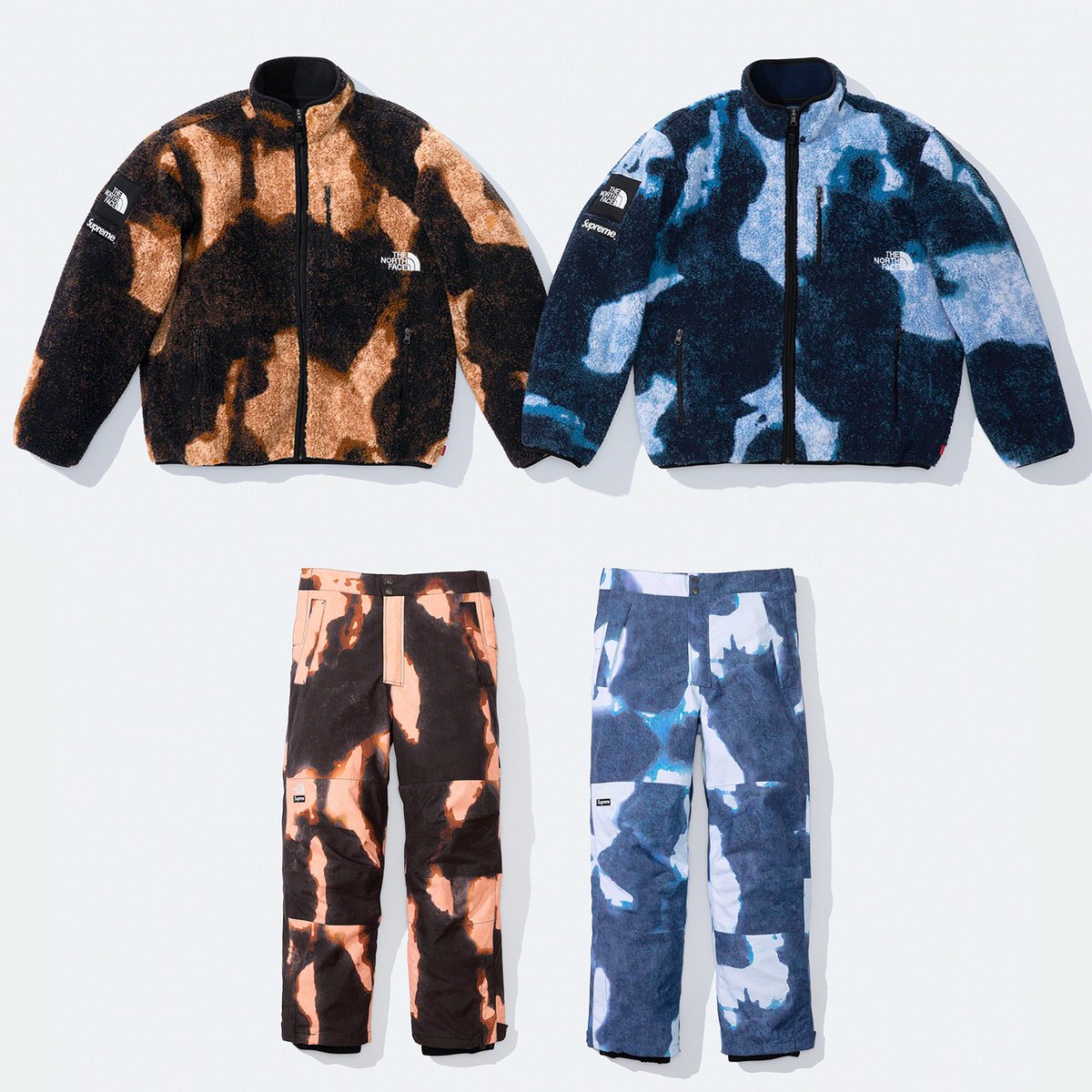 dropsdotgg's tweet photo. Supreme x The North Face Bleached Denim Print Collaboration

Releasing this Thursday https://t.co/JT1QiOfJh4