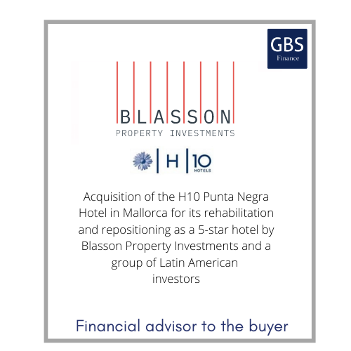 GBS_Finance's tweet photo. GBS Finance advises on the acquisition of the H10 Punta Negra hotel in Mallorca
The hotel will be renovated and repositioned as a 5* star hotel by Blasson Propertyly Investments and a group of Latin American investors.
#M&amp;A #investment banking  #RE 
https://t.co/ml5TS1Ildw https://t.co/EFPT4khi1K