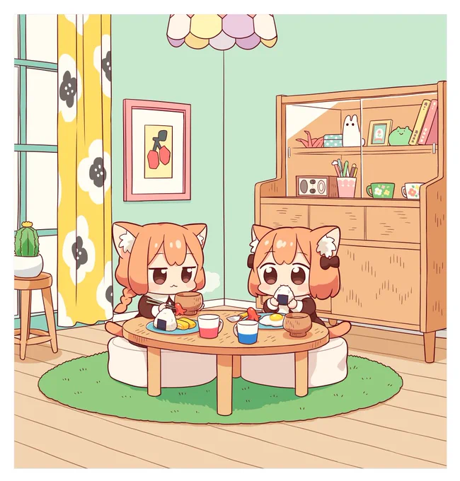 #双子の日
#うめともものふつうの暮らし😺😺 