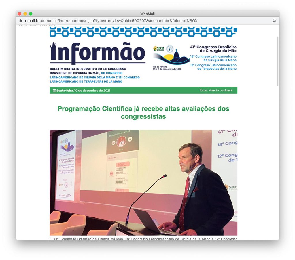BSSHand's tweet photo. A snapshot of #BSSH incoming President Jonathan Hobby speaking at the Brazilian Society for Surgery of the Hand conference this weekend 📸 🇧🇷 

Stay tuned for more updates from Jonathan as we get closer to #IFSSH2022 @IFSSHand 👀 https://t.co/hHbRGP0kk9