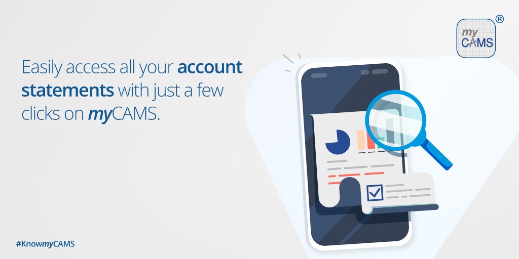 Camsonline's tweet photo. Are you looking to track your #MFPortfolio performance without downloading multiple statements and compiling them? With myCAMS, you can generate a consolidated account statement across all 17 CAMS serviced funds in a jiffy. Download the app: https://t.co/TNmXRzJ1Zq https://t.co/kqxYG6KSEn