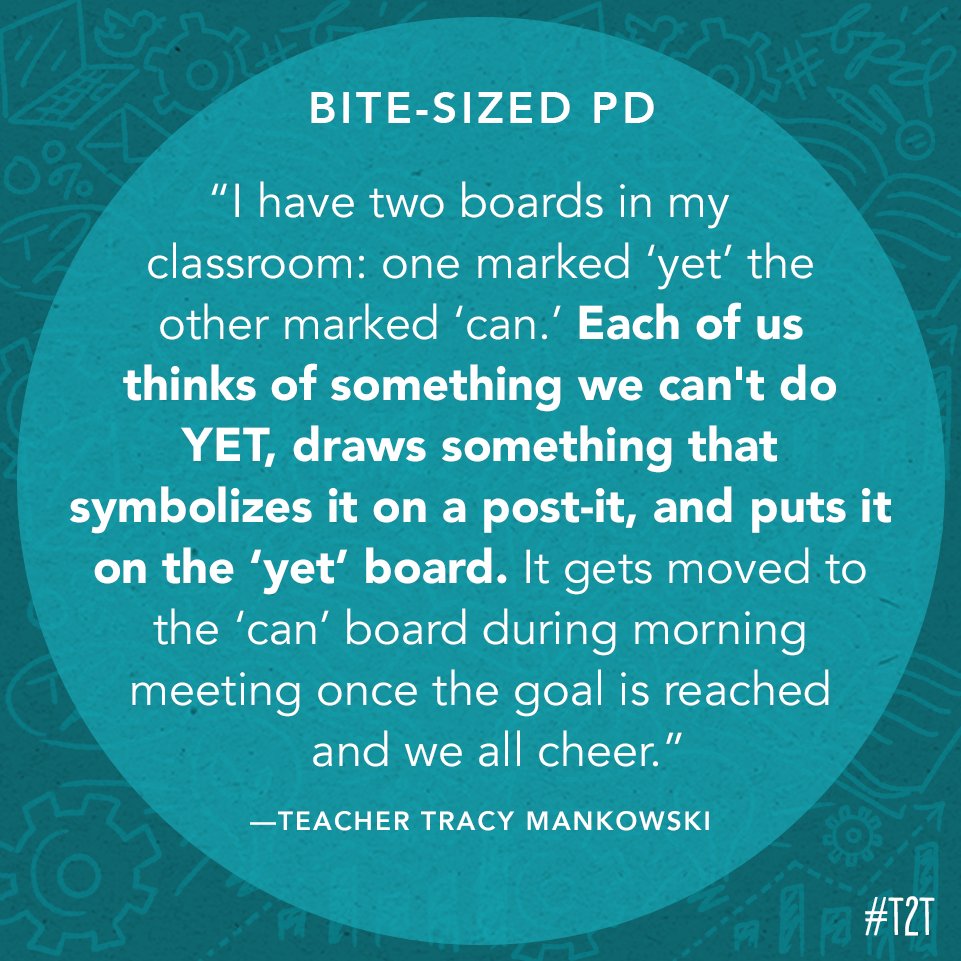 teacher2teacher's tweet image. How do you celebrate growth in your classroom?

(Wisdom via T @MankowskiTracy) 

#TeacherPD #HowITeach #LoveTeaching