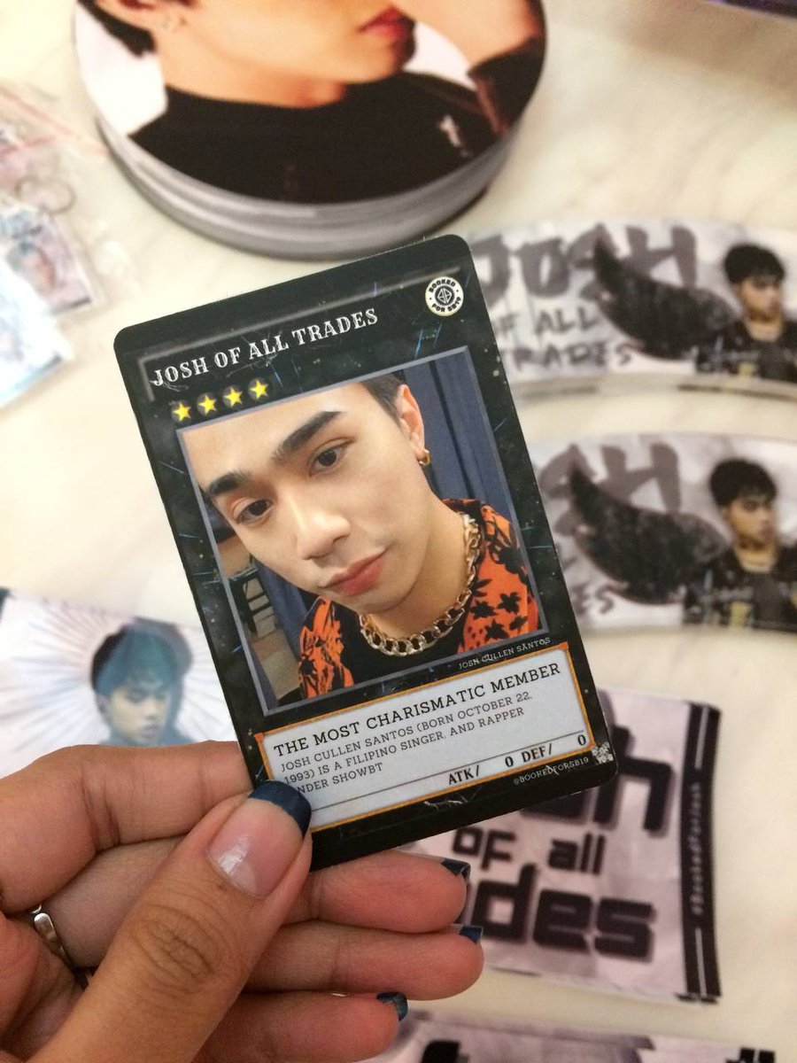 BookedForSb19's tweet photo. ๐ฎ JOSH OF ALL TRADES ๐ฎ
The game is still not over! Have you already checked the details of every inclusion? Drop photos of your favorites!
Thanks @pabloism_ for the cupsleeve design and @hubiety for our pubmats. ๐ค
#BookedForJosh #JoshOfAllTrades
@SB19Official @JoshCullen_s https://t.co/mqmqbW87IA