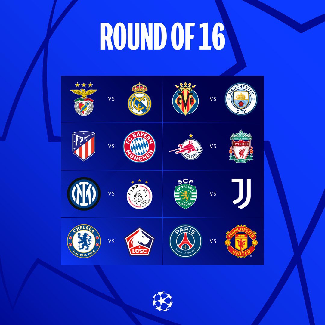 RMadridInfo's tweet photo. UCL Round of 16 Draw https://t.co/Sjb8g7BknB