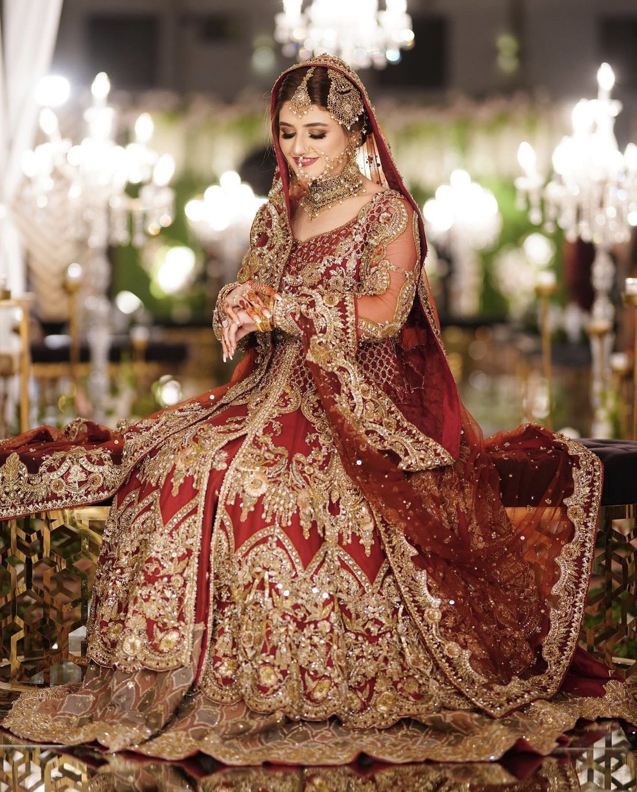 Red asian shop wedding dresses