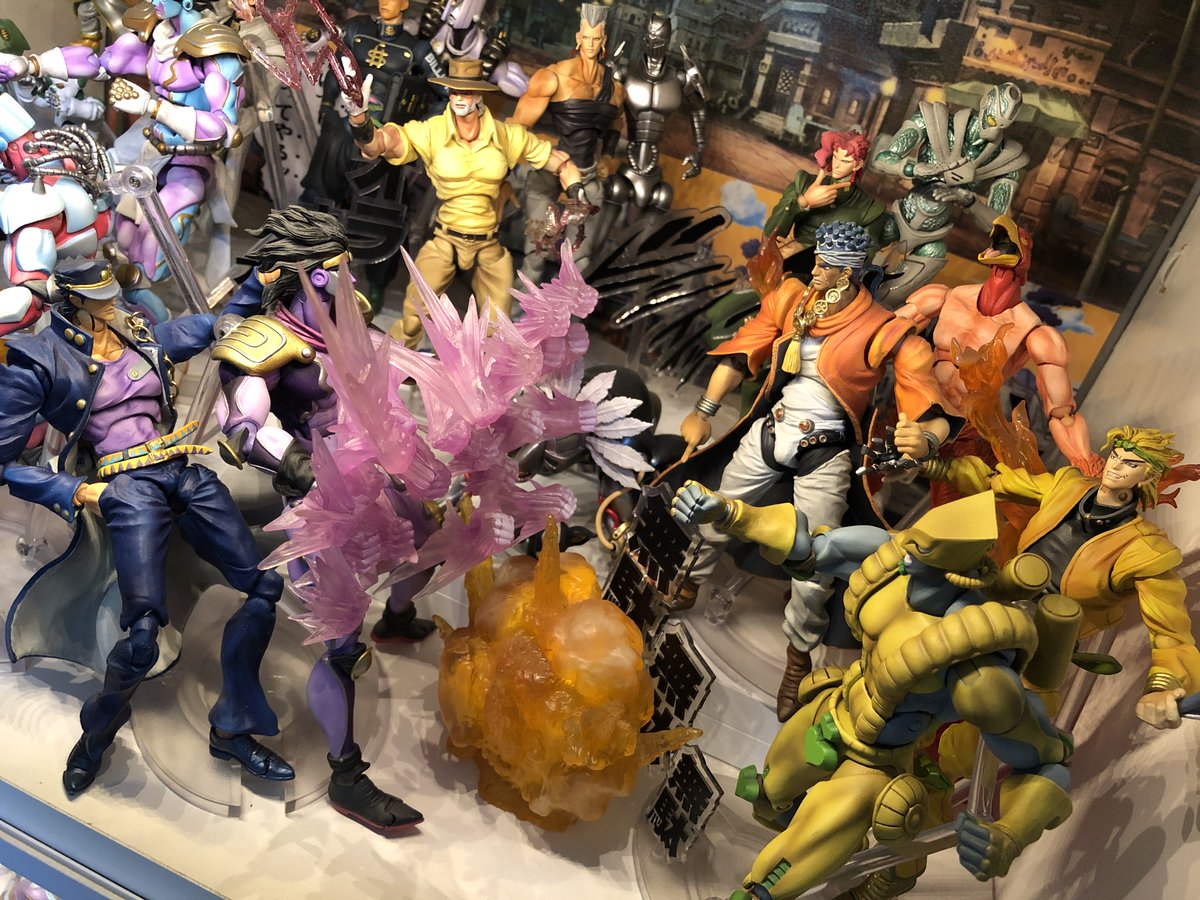 Mlike82095653's tweet photo. ホルホース予約完了しました～。
銃は剣よりも強し！
もう3部のキャラ入れるところ厳しい＞＜

#超像可動  #ジョジョの奇妙な冒険 #superactionstatue https://t.co/exCTOdJ1eU