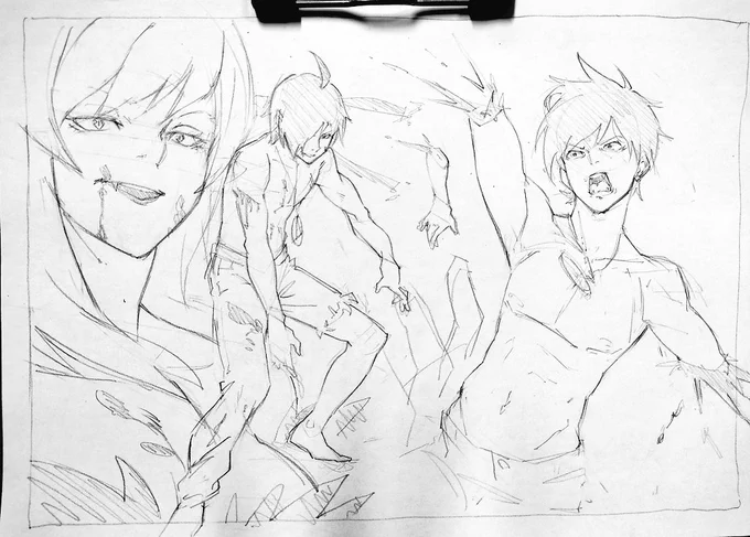 気づいたら落書きしてた的な 