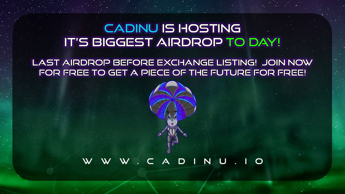 airdropblogs's tweet photo. 🔥 CADINU #Airdrop (CADINU)
⭐️⭐️⭐️⭐️⭐️
💰 Reward: 30,000,000,000 CADINU
👥 Referral: 10,000,000,000 CADINU
🏦 Exchange: Pancakeswap

🔗 Airdrop Link: https://t.co/WVTyJDrViS

• Follow @CADINUTOKEN

🌐 About CADINU: Visit – https://t.co/ZsOxPQPIzj https://t.co/o3m4we0xHc
