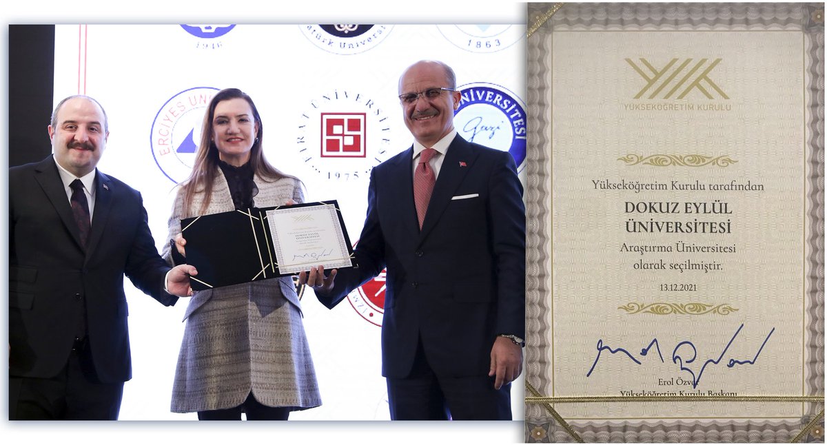 #universitemDEU, 🇹🇷 Türkiye'deki devlet  ve vakıf üniversiteleri arasında ilk 15 de araştırma üniversitesi olarak yer almayı başardı. Rektörümüz <a href="/hotar_nukhet/">Prof. Dr. Nükhet Hotar</a>, DEÜ'nün araştırma üniversitesi olmasının hayırlı uğurlu olmasını diledi.