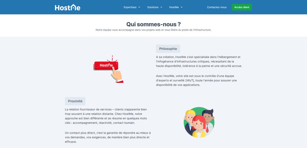 HostMeFr's tweet image. 🎉 Pour ses 8 ans, HostMe.fr fait peau neuve ! 

🤜 Découvrez notre philosophie et services d&apos;#infogerance et #hebergement haute disponibilité (HA).

🔗 Infogérance serveur - hostme.fr/infogerance
🔗 Hébergement Haute Disponibilité - hostme.fr/hebergement-cl…