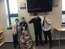 Thank you to the Future Friday's Games Club for building the library Christmas (book) tree