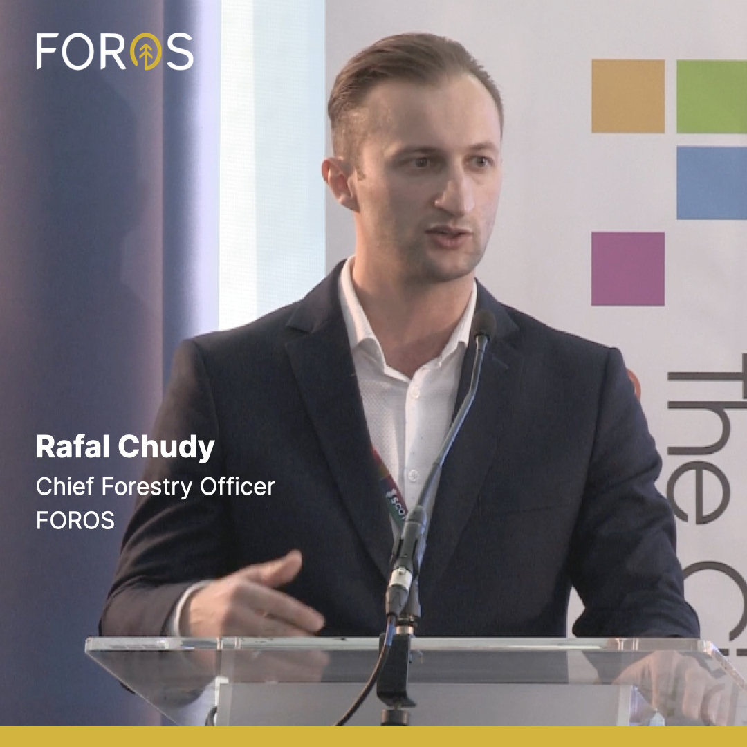 forosplatform's tweet photo. 🌲 🌳 
This November our Rafał Chudy gave a presentation of FOROS plans for the future and answered questions at a COP26 event in Glasgow, Scotland.

🔴 Watch the full video here:
https://t.co/DDyjikSJP3

#forestry #greentech #climatefintech #cop26glasgow #civtechalliance https://t.co/INEc5CCDX7