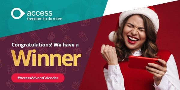 Access_Hosp's tweet photo. Congratulations to Mandy, day 11 winner of the #AccessAdventCalendar. A 6 month wine subscription for Shop Cuvée is on its way to you. Enjoy! https://t.co/CgICpiR9sL