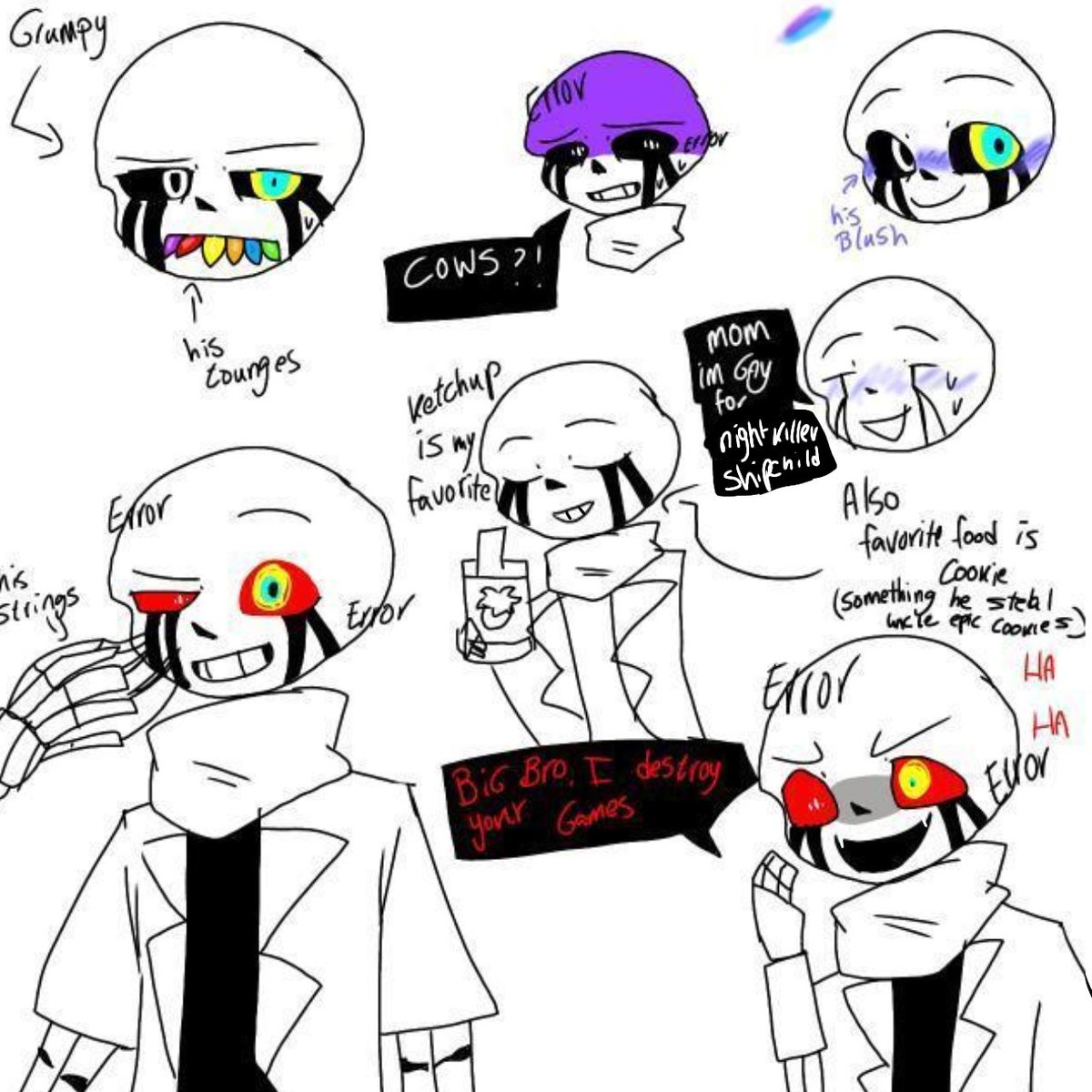 fanta_blog's tweet photo. More info about scissor x (errorcrink shipchild)
He addicted to ketchup and cookies
Credit :
Scissor x (errorcrink shipchild) created by me
@Bubble_10119 (sorry u ping qwq)
(I hope you like it qwq)
#errorcrink #shipchild #ErrorInk
#crink #scissorxsans #undertaleAU https://t.co/q75FAXy36x