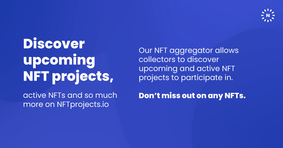 NFTprojects's tweet image. Looking for the next big thing in NFTs?🤔

Check out NFTprojects.io – an NFT aggregator that shows you all the current NFT projects that are taking place, or will take place – all in one place. 😃

#NFTs #NFTCollector #NFTaggregator #NFTDrops #NFTProjects