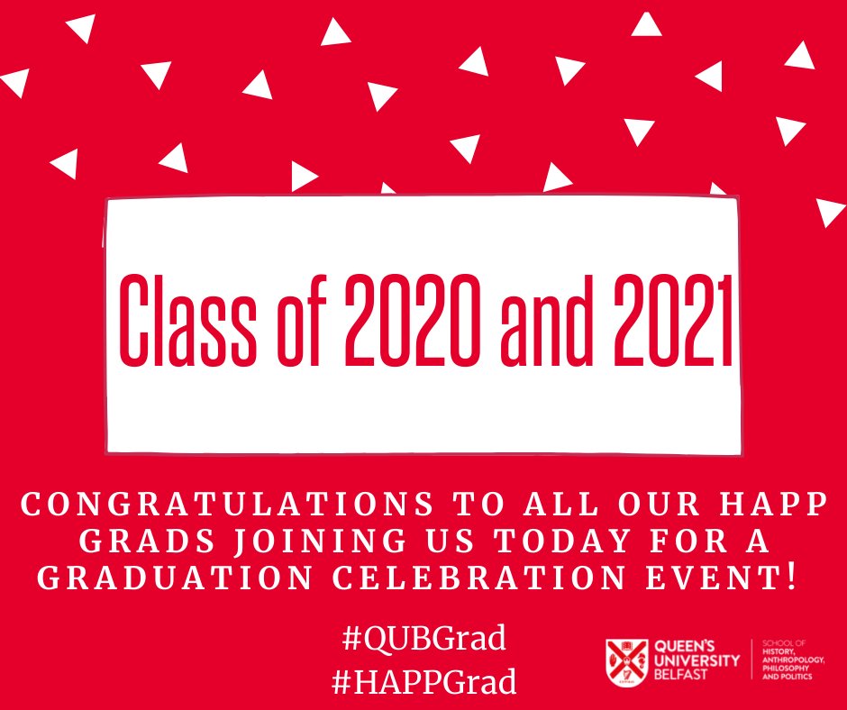 HAPPatQUB's tweet photo. 🎉Congratulations to all our Class of 2020 and 2021 #HAPPGrads joining us today to finally celebrate their graduation with us in person 🎉

We will be sharing stories of what some of our grads have been up to throughout today🎓

📸  Share your photos from the day using #HAPPGrad https://t.co/39s7qJ2uzX