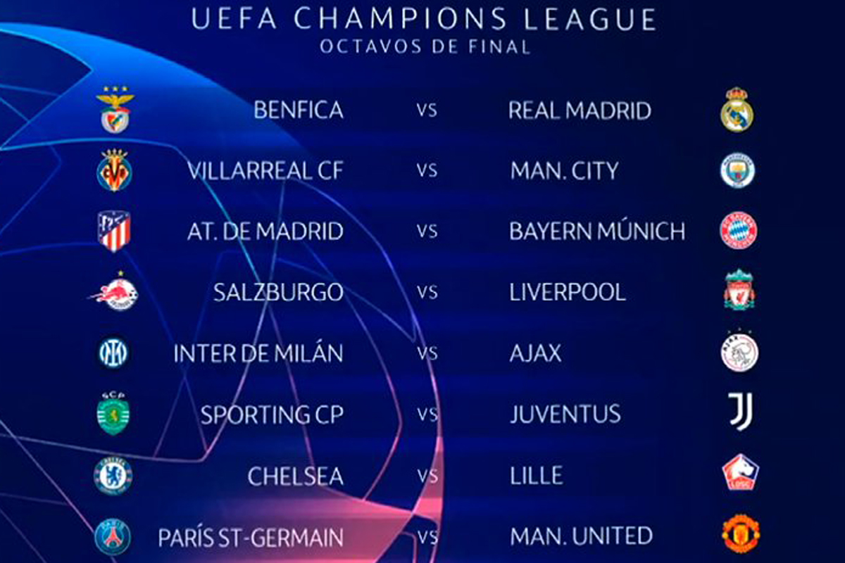 ICano7's tweet photo. Así ha quedado el MANIPULADO sorteo de octavos de la UCL Champions League https://t.co/isUDzzN7ir