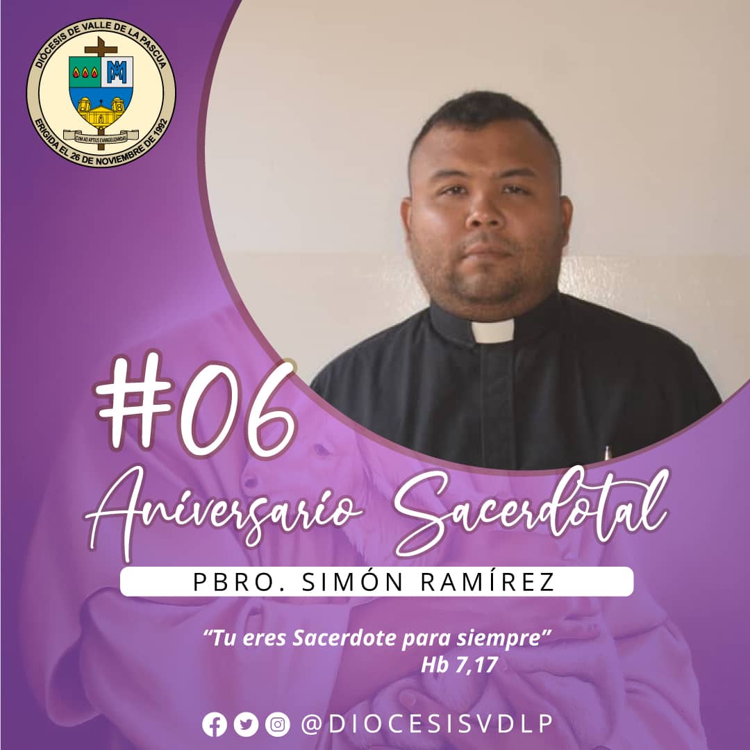 DiocesisVDLP's tweet photo. El día de hoy felicitamos a los Presbíteros Alfonso Mota y Simón Ramírez por su aniversario sacerdotal #6. 

Roguemos a Dios y a la santísima virgen María que los guíen en su camino para continuar llevando el evangelio a toda la creación.

#DiócesisdeValledelaPascua https://t.co/t0MLpO1202