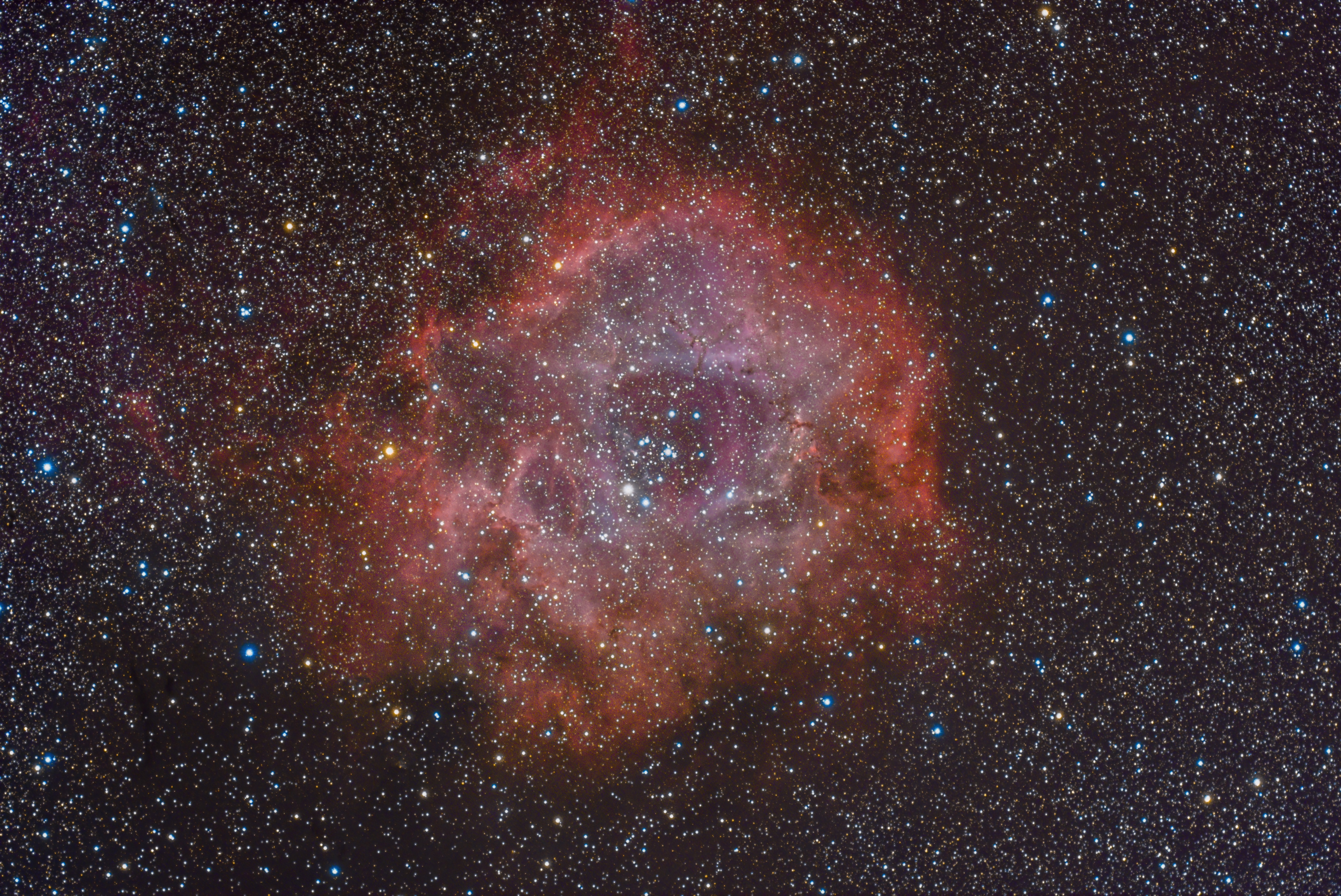 𝔸𝕣𝕒𝕞𝕚𝕤 ばら星雲を英語で The Rosette Nebula と呼ぶのだけれど なぜ Rose Nebula ではなく The Rosette Nebula なのか調べてみたら バラの花 ではなく バラ飾り を意味する Rosette に形が似ているから なんだそうです 先週末 阿智村 栗矢