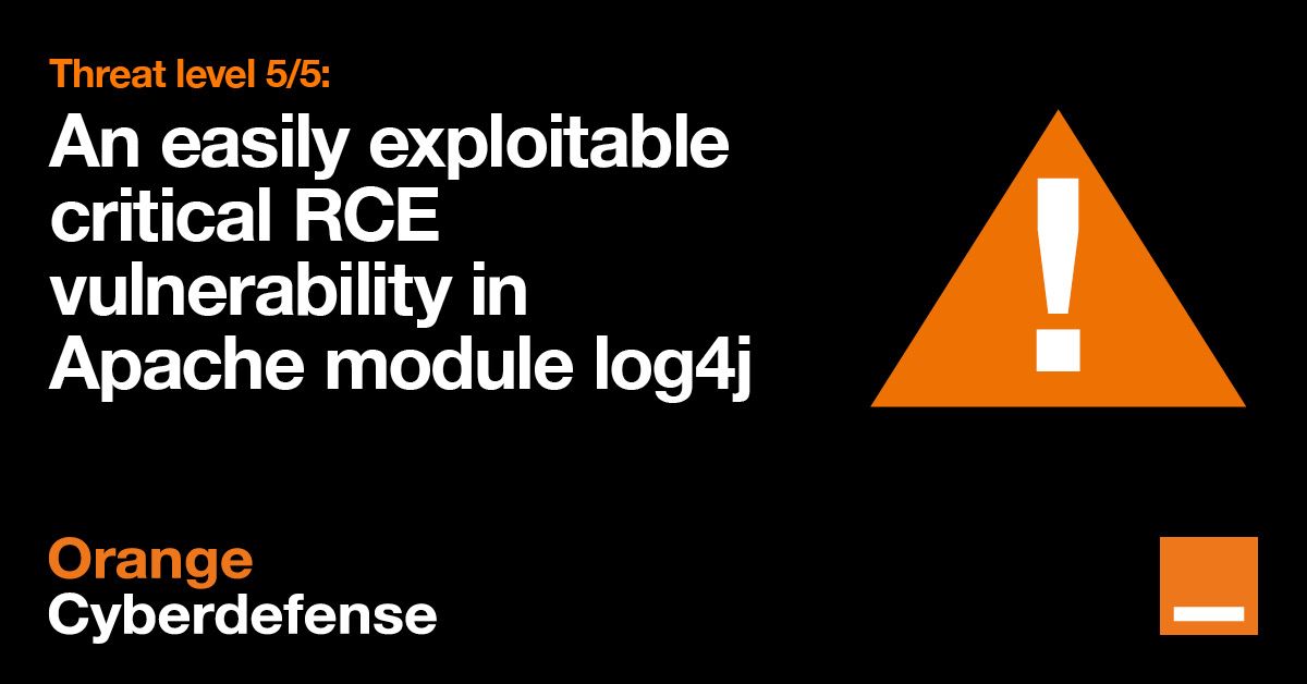 OrangeCyberNo's tweet photo. En ny sårbarhet for ekstern kjøring av kode (CVE-2021-4428) har blitt oppdaget i Apache-modulen Log4j. Få mer informasjon om hva du må gjøre for å holde deg trygg. Les mer her: https://t.co/pOIK37bvFr
#log4j #Log4Shell #LogJam #criticalvulnerability #patchnow https://t.co/UOaQZ3xwic