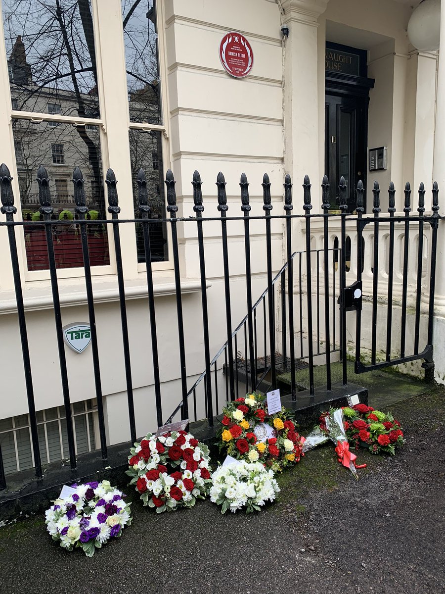 MuradQureshiLDN's tweet photo. The first #redplaque in W9 put up along Clifton Gardens this morning where in 1974 a horrific fire in a hostel for catering staff took hold &amp; cost the life of Hamid Petit. In honour of this life @LondonFire has put up this plaque @labourforLV #LittleVenice #MaidaVale @fbunational https://t.co/X3zTtQ4KJy