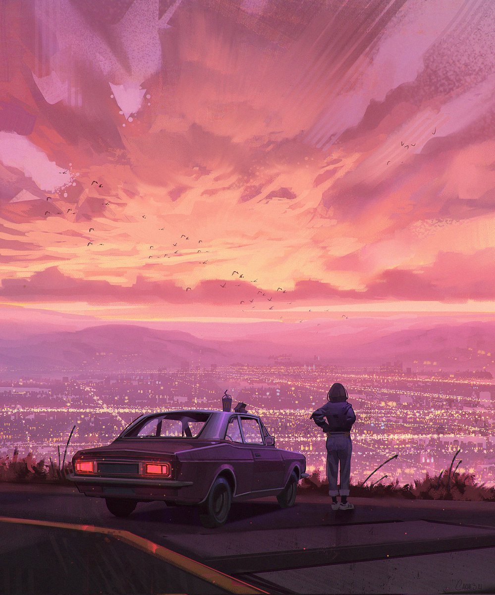 CarmesJocelin's tweet photo. Chill 🌇   #illustration https://t.co/pOkXH9KCnO