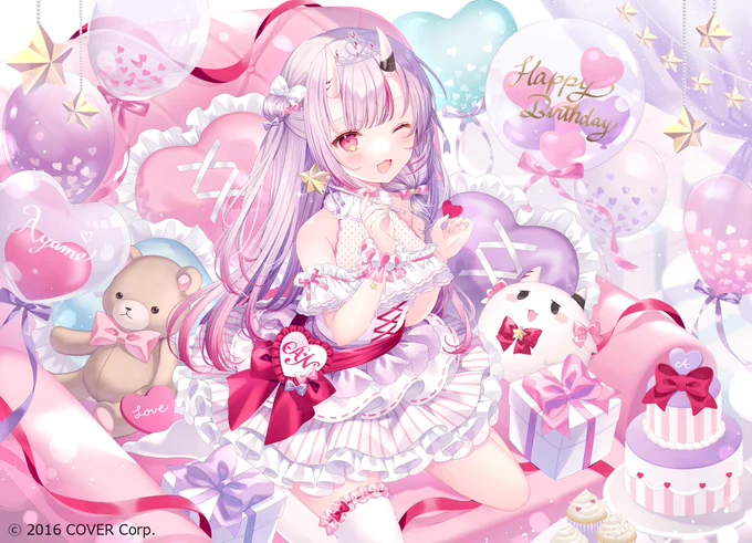 ホロライブプロダクション所属 百鬼あやめさんの誕生日記念2021グッズのイラストを担当させて頂きました✨🎂😈🎂✨
https://t.co/A0s4e9czUE
#百鬼あやめ生誕祭2021 