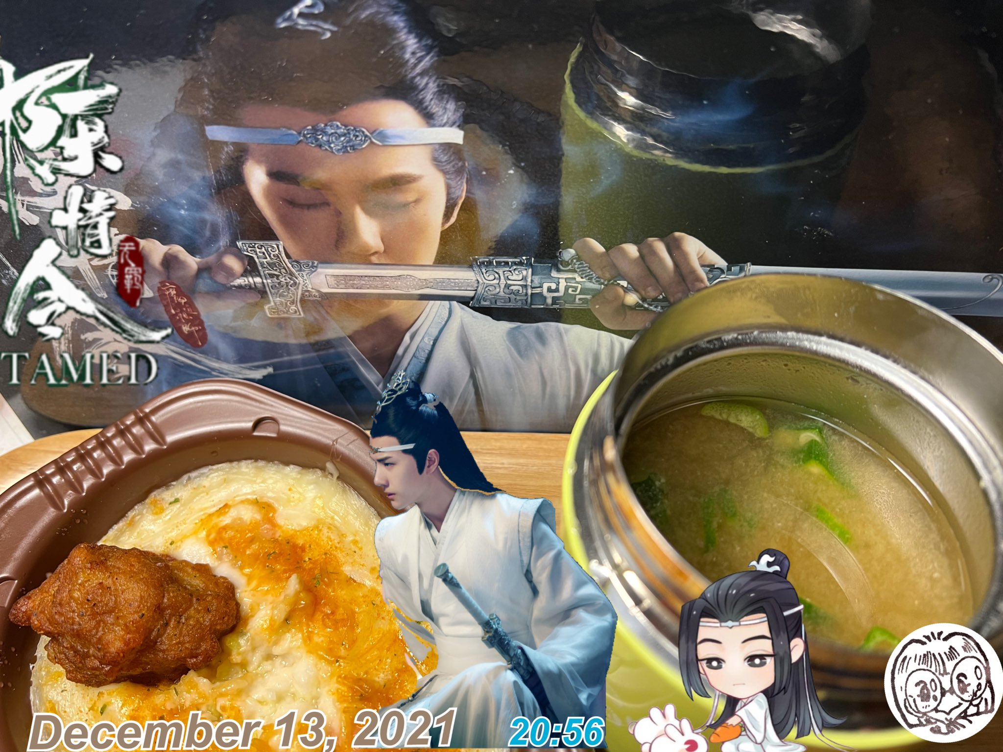 眞理 Marin 夕食 海老ドリア 鶏カラ 味噌汁 オクラ 黒酢 昆布茶 藍忘機 藍湛 含光君 広がれ陳情令の輪 T Co 6upoupt9gb Twitter