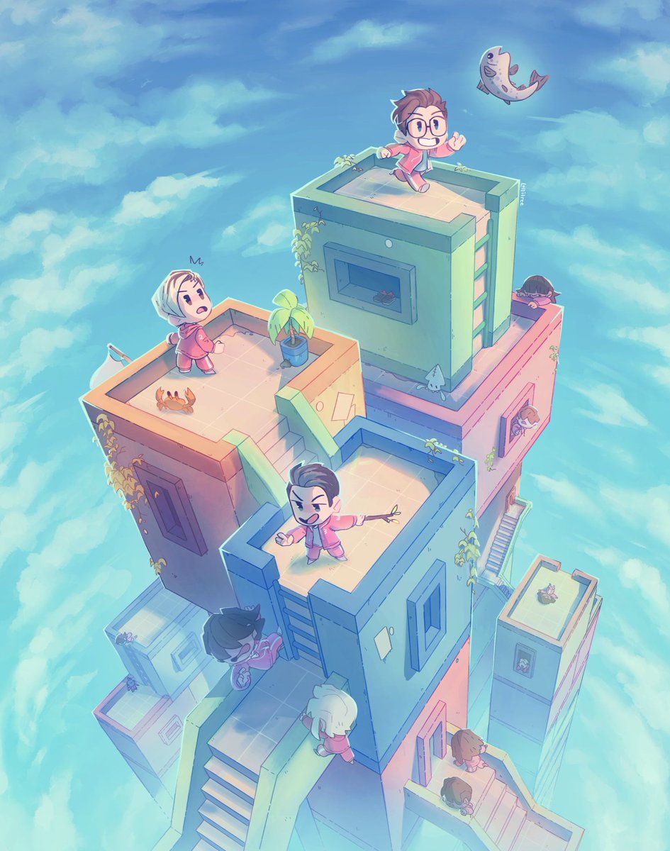 lollitree_art's tweet image. Seafood Games 🐟🦀🦑