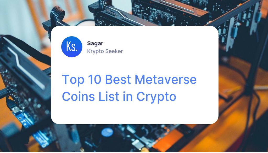 It is a multiplayer online game that takes place in a metaverse.
$MANA $AXS $SAND $BTC $ETH

Read more 👉 lttr.ai/qEGd

#metaverse #MetaverseCoinsList