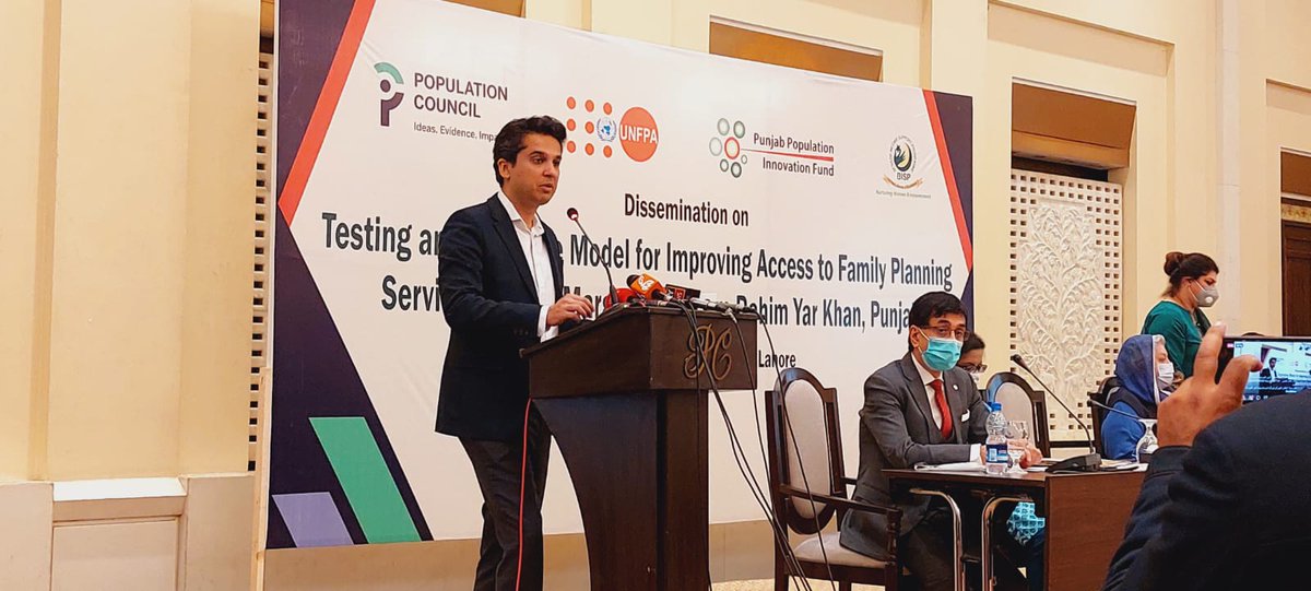 UNFPAPakistan's tweet photo. At the launch of ‘Innovative Voucher Model for Improving Access to FamilyPlanning Services’ UNFPA Representative ai DrBakhtior said “The innovative model targets the furthest behind first in terms of access to &amp; uptake of rightsbased family planning, focusing on poorest quintile” https://t.co/HVFjyZAF2u