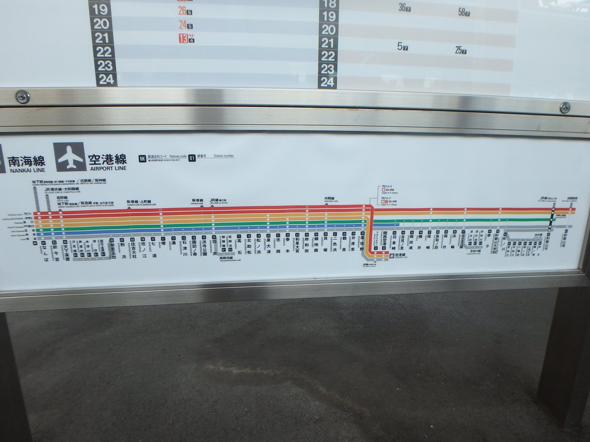 南海電鉄・泉北高速鉄道の路線図を作ってみました(1, 2枚目)。南海電鉄